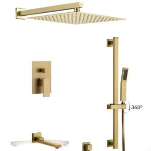 Shower Column Gold Square 80531G Gold