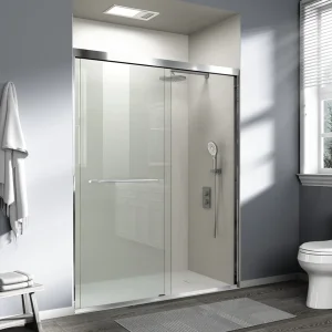 BL-N603-F - Double Sliding Door 60"x75" - Chrome