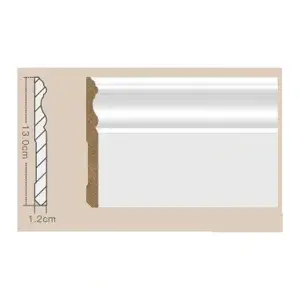 MDF Colonial Baseboard – 5 1/8" x 1/2" x 8 ft